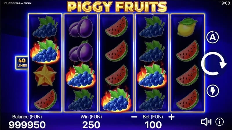 Piggy Fruits - memicu mode permainan dasar